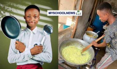 Reactions As Young student affected by ASUU strike starts restaurant business