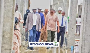 Gov Zulum inspect the ongoing Construction of Borno State University Teaching Hospital