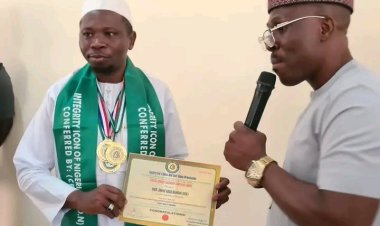 NANS honour FULafia Vice Chancellor Prof. Abdul Rahman and other principal officers