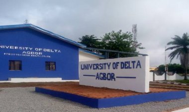 Delta State Education Commisioner, Prof. Patrick Muoboghare visits UNIDEL for evaluation