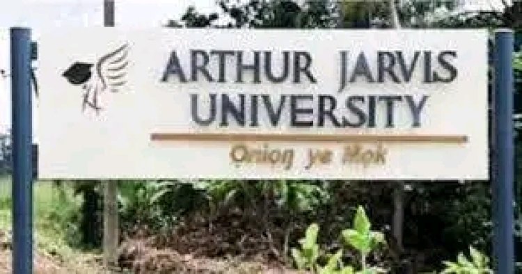 Arthur Jarvis University (AJU) admission form for the 2022/2023 academic session