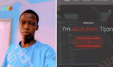 Meet 19-year-old Abdullahi Tijani, a graduate of Ijeshatedo Senior Secondary School