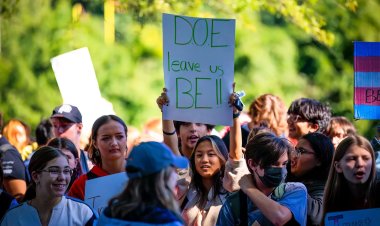 Students protest over restrictions on transgender learners in United States public schools