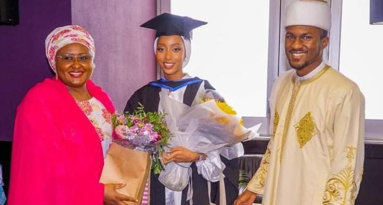 Apologise to millions of Nigerian students stuck at home for 7 months, Knocks as Buhari’s daughter-in-law graduates from UK university