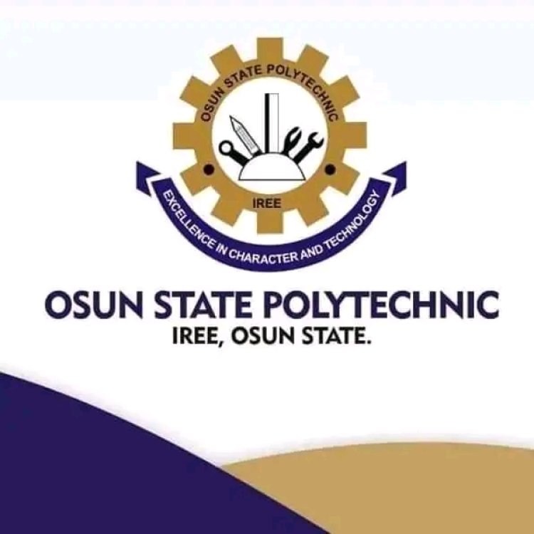 Osun State Polytechnic, Iree admission form for the 2022/2023 session