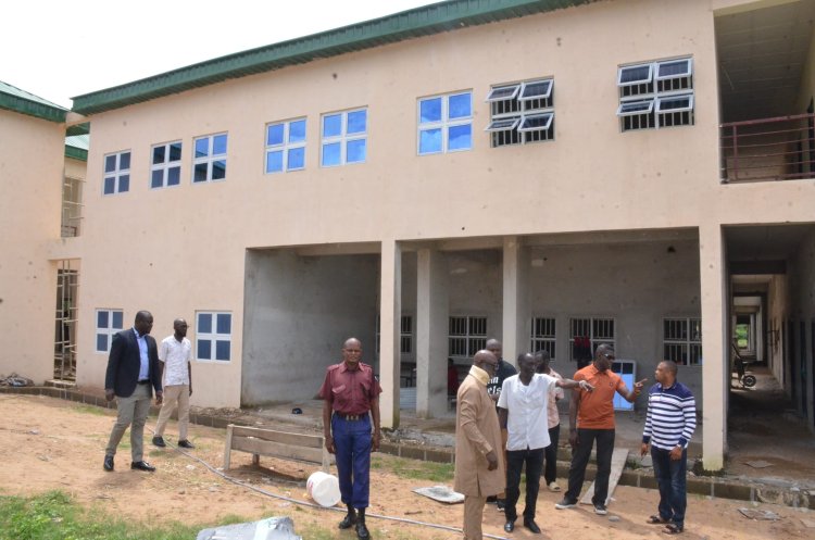Benue State University (BSU) VC prof Tor Iorapuu inspects Female Hostel, Bread Bakery and Printing Press projects, others
