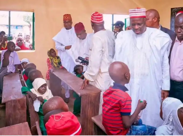 Kwankwaso Commissions A Newly Completed Primary School In Nasarawa