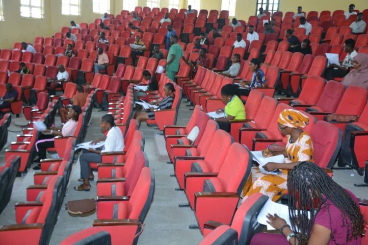 UNIABUJA Introduces Perfect spacing as CDL&CE students write  their first semester exam