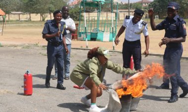 Federal Fire Service Enlightens NYSC Corps Members On Fire Safety