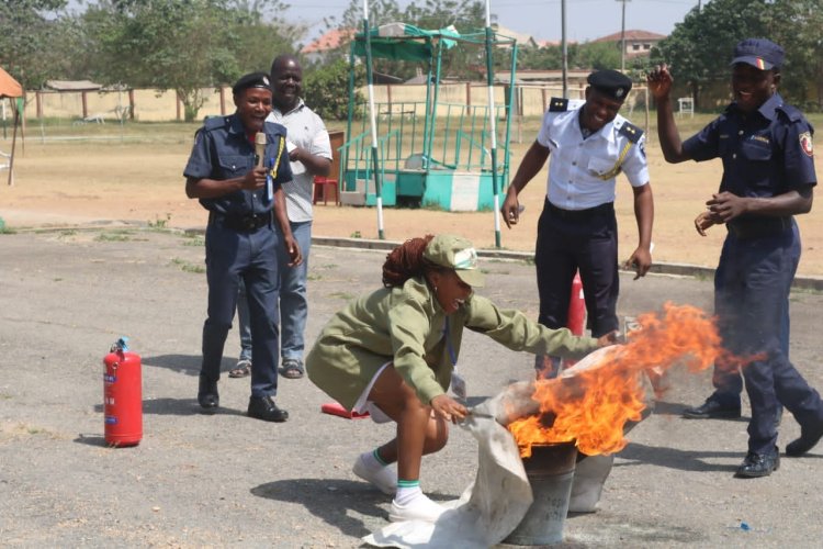 Federal Fire Service Enlightens NYSC Corps Members On Fire Safety