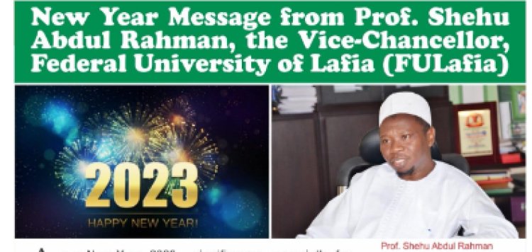 FULafia VC Prof. Shehu Rahman New Year Message 2023