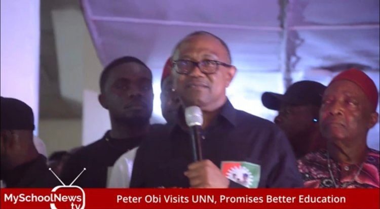 Aisha Yesufu Where are you UNN Students chant as Peter Obi Shutdown University of Nigeria