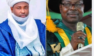 IBBUL VC Abu Kasim Adamu Salute Mai Sudan Kontagora on his Coronation