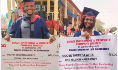 Two BSU best graduating students Gifted N1,000,000 Each at 30th anniversary and 18th -21st Combined Convocation