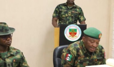 COMDT NASI PAYS COURTESY CALL ON THE COMDT NDA MAJ GEN IM YUSUF