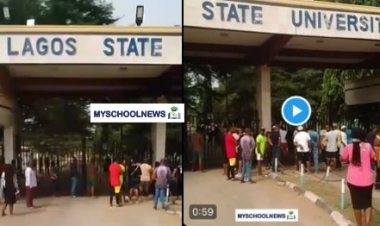 LASU LockOut Voters From Exercising Their Rights, Alleged Thugs Stationed at University Entrance (VIDEO)