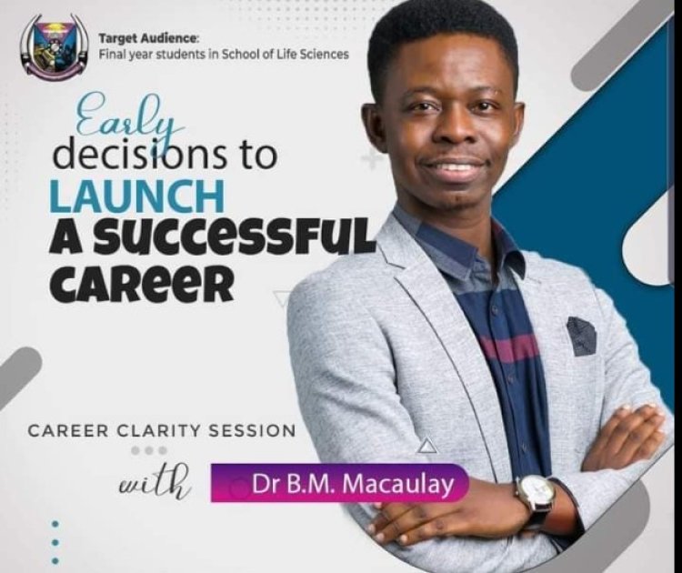 FUTA Ph.D Dr. B.M Macaulay holds Career Clarity Session