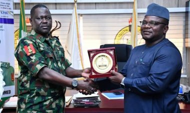 Kagarko LG Chairman Hon. Nasara Awuza Rabo Visits NYSC DG YD Ahmed