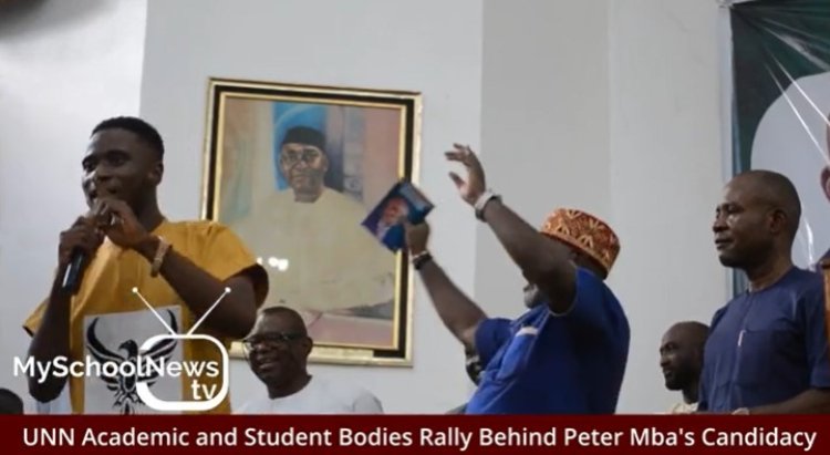 UNN SUG Promise to Deliver Pulling Units to Peter Mba for Enugu governorship (VIDEO)