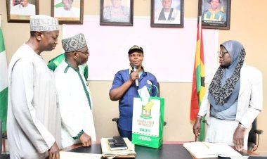 Mrs Rashidat Yusuf Campus security personnel Receives KWASU Management's Commendation