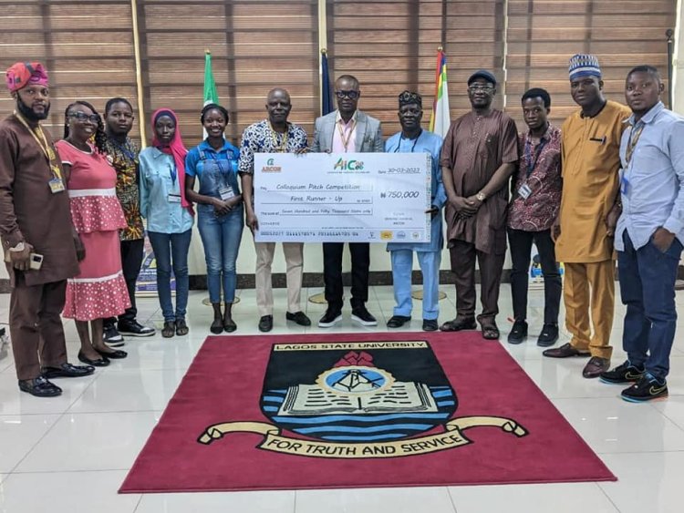 6 LASU Students awarded N750,000 cash prize after emerging First Runner at ARCON