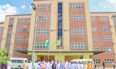 Nasarawa State University VC Prof Suleiman Mohammed receives 16 participants  from National Institute For Security Studies
