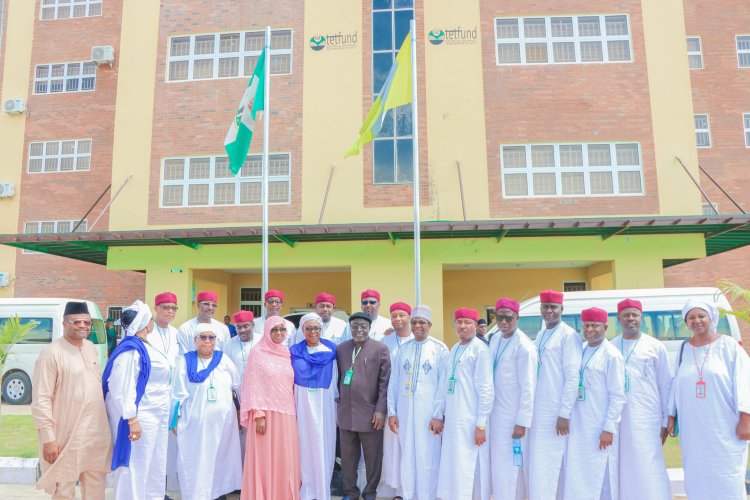 Nasarawa State University VC Prof Suleiman Mohammed receives 16 participants  from National Institute For Security Studies