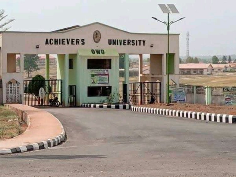 Achievers University JUPEB admission form for 2023/2024 session
