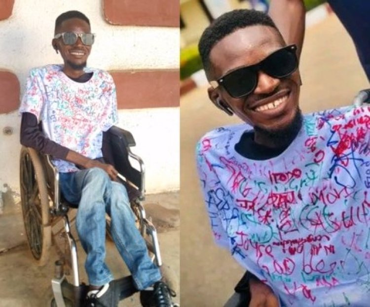 Physically Challenged Student, Terungwa David Tuwha Signs Out In Style