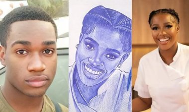 Talented Nigerian Artist Honours Hilda Baci