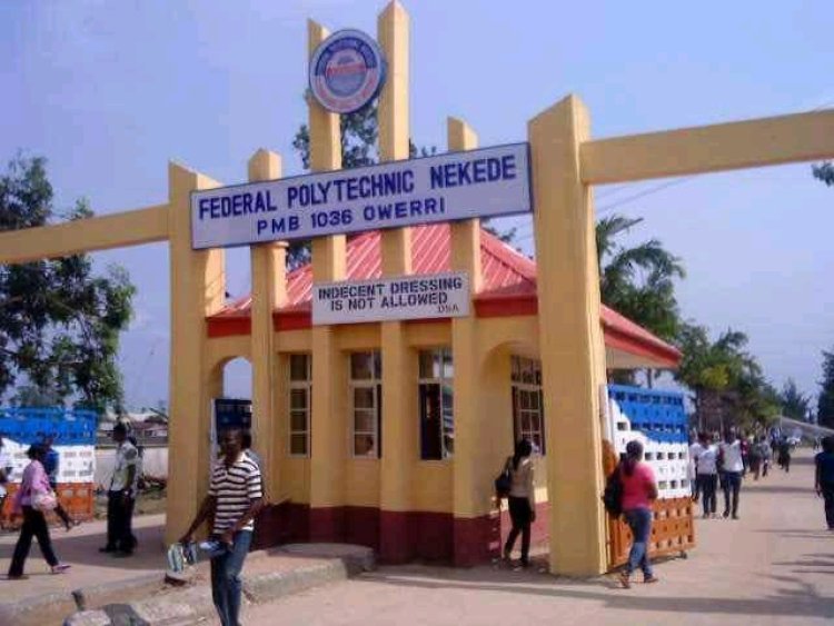 Federal Polytechnic Nekede National Diploma Part-Time admission for 2023/2024 session