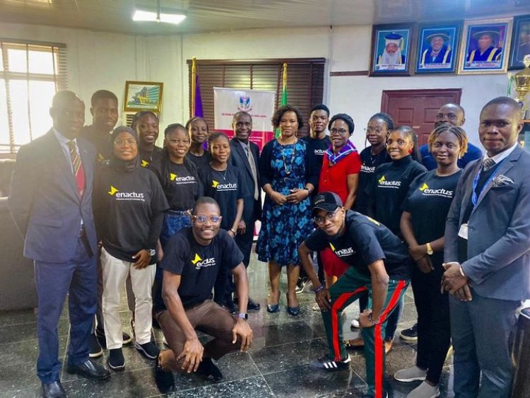 Enactus FUTA Board of Directors Visits Vice Chancellor