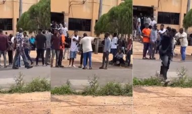 Student gets beaten by course mates for covering his booklet in exam hall