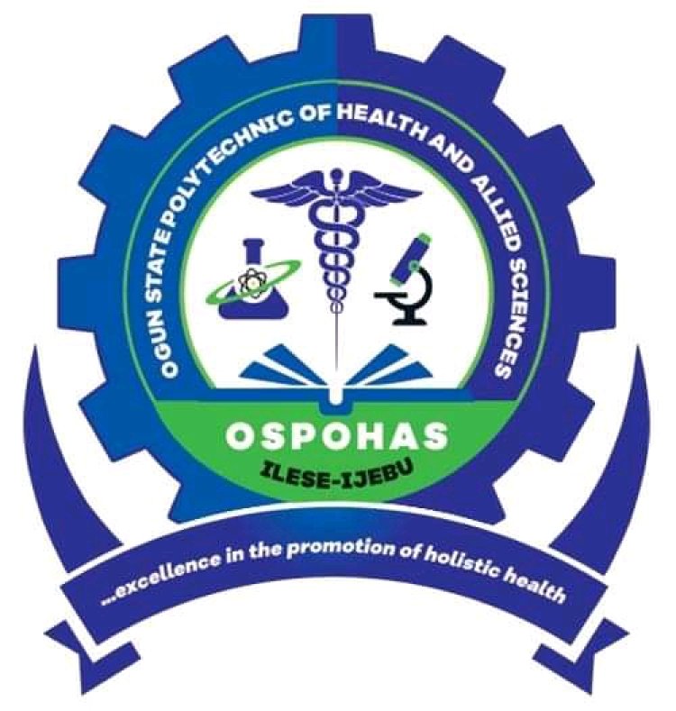 Ogun State Polytechnic of Health and Applied Sciences admission form for 2023/2024 session