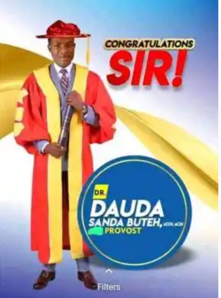 Adamu Tafawa Balewa COE appoints DR. Dauda Buteh as new Provost