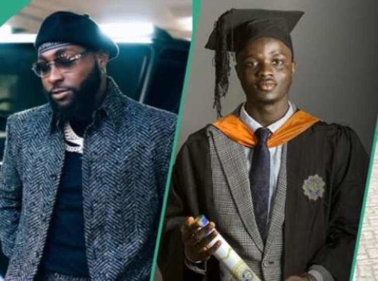 Davido’s Adopted Son Abdulmalik, Graduates From University