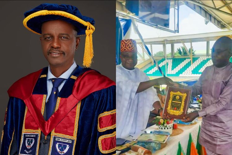 FUL VC, PROF. Akinwumi Recieves 2023 Peace Ambassador Award