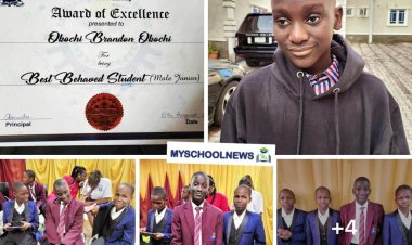 My Son, Okochi Wins Best Behaved Student Award - Maria Ude, Aka Afiko Chick Shares
