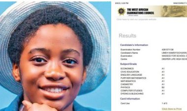 Wow! 16-Year-Old Whiz Kid Nails WASSCE with 8 A1 After Crushing UTME