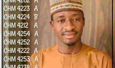 Meet Usman Idris Miga, Aliko Dangote University Students Who Achieves Remarkable 4.89 in Chemistry Department