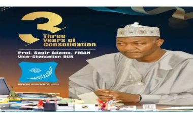 Vice Chancellor Of BUK Prof Sagir Adamu Felicitates For Three Years In Office