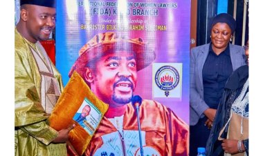 Prof. Gwarzo MAAUN Founder donates N2m to FIDA, tasks the association on the protection of the rights of the poor