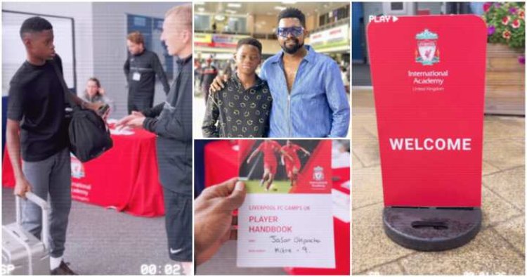 Basketmouth Recently Enrolled His Son In Liverpool Football Academy