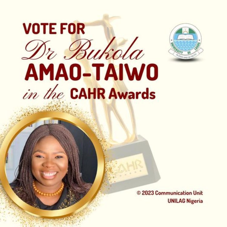 UNILAG Alumna, Dr Bukola Amao-Taiwo Nominated For 2023 Community and Human Rights (CAHR) Awards