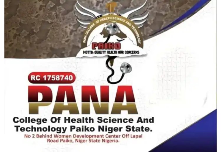 Pana College of Health and Tech Admission Form 2023/2024