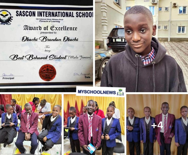My Son, Okochi Wins Best Behaved Student Award - Maria Ude, Aka Afiko Chick Shares