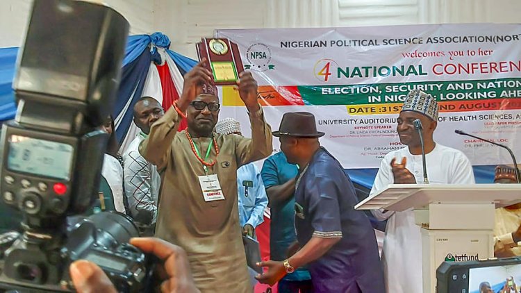 Nigerian Political Science Association Present Merit Award To Professor Rotimi Ajayi