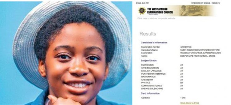 Wow! 16-Year-Old Whiz Kid Nails WASSCE with 8 A1 After Crushing UTME