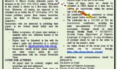 BUK Algaita 2023: Call for Papers from Contributors