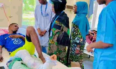 VICE PRESIDENT SUG, UNIMAID Compassionate Visit to Injured Player – A Gesture of Support and Solidarity